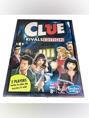 NEW HASBRO CLUE Rivals Edition Game Toy Age 8+ Family Game Set